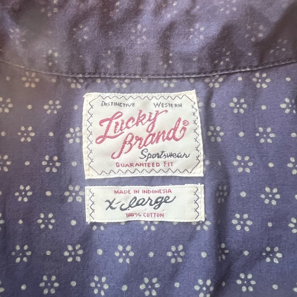 Men’s XL Lucky Brand Vintage Style ButtonUp. - Picture 3 of 8